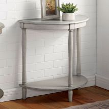 Furniture of America CM-AC362WH Menton - Side Table - Antique White