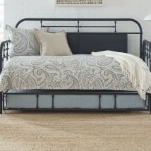 Liberty Furniture 179-BR11T-N Vintage Series - Twin Metal Trundle - Navy