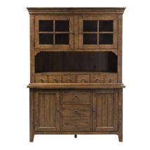 Liberty Furniture 382-DR-HB Hearthstone Ridge - Hutch & Buffet - Light Brown