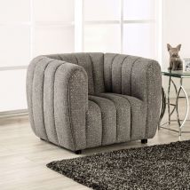 Furniture of America FM61002GY-CH Aversa - Chair - Charcoal Gray
