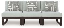 Ashley Furniture P490P6 Beachloft - 3-Piece Outdoor Sectional - Black / Gray