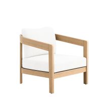 New Classic G5511-21-WHT Wesley - Patio Club Chair With Cushion - White