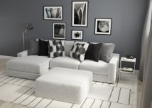 Jackson 4045/73/75/28-58 Jackson 4045/73/75/28-58 Arlo - 2 Piece Oversized Sofa Chaise (LSF Chaise) With 1 Cocktail Ottoman - Arctic