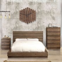Furniture of America CM7623EK-BED Coimbra - Eastern King Bed - Rustic Natural Tone