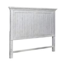 Liberty Furniture 237-BR15 Liberty Furniture 237-BR15 River Place - King Mansion Headboard - Riverstone White & Tobacco