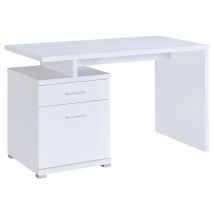 CoasterEveryday 800110 Irving - 2-Drawer Office Computer Desk - White