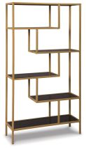 Ashley Furniture A4000286 Frankwell - Bookcase - Gold Finish