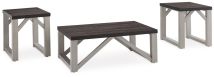 Ashley Furniture T236-13 Dorrinson - Occasional Table Set (Set of 3) - Antique White