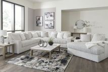 Ashley Furniture 25903/66/67/77/15 Ashley Furniture 25903/66/67/77/15 Stupendous - 4 Pc. - 3-Piece Sectional, Oversized Chaise - Alloy