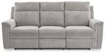 Signature Design by Ashley® 3320187 Barnsana - Ash - Power Reclining Sofa