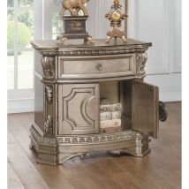 ACME 26935 Northville - Nightstand - Antique Silver