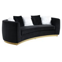 ACME LV01045 Achelle - Sofa - Black Velvet