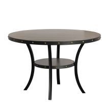 New Classic D162G-DT-GRY Crispin - Round Dining Table - Gray