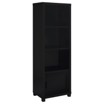 Coaster Fine Furniture 707756 Jupiter - 3-Shelf Engineered Wood Media Tower - Black