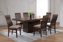 Coaster Fine Furniture 182991-S7 Briarwood - 7 Piece Extension Leaf Dining Table Set - Mango Oak