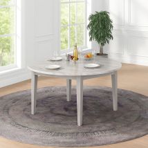 New Classic D1464G-11 New Classic D1464G-11 Essence - 54" Round Dining Table With Marble Top - Gray