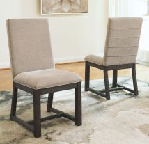 Ashley Furniture D749-01 Bellvern - Dark Gray - Dining Uph Side Chair (Set of 2)