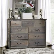 Furniture of America AM7973D Rockwall - Dresser - Weathered Gray
