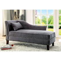 Furniture of America CM-CE2185GY Stillwater - Chaise - Gray