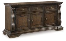 Ashley Furniture D947-80 Maylee - Dining Room Buffet - Dark Brown