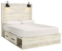 Ashley Furniture B192B24 Ashley Furniture B192B24 Cambeck - Queen Panel Bed With 4 Storage Drawers - Whitewash