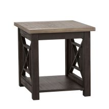 Liberty Furniture 422-OT1020 Heatherbrook - End Table - Charcoal & Ash