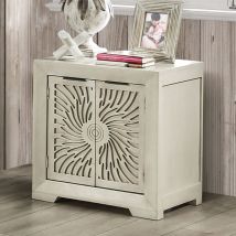 Furniture of America EM7080IV-N Geneva - Nightstand - Ivory