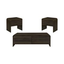 New Classic 19-3518W-3P New Classic 19-3518W-3P Mara - 3 Piece Cocktail Table & 2 End Tables - Walnut