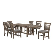 New Classic 40-3412-D6C New Classic 40-3412-D6C Harrisburg - Dining Table & 6 Chairs - Brown