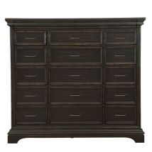 Pulaski Furniture P012127 Caldwell - 17 Drawer Master Chest - Dark Wood