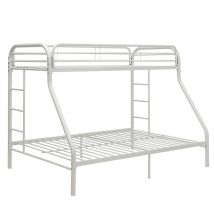 ACME 02052WH Tritan - Twin Long Over Queen Bunk Bed - White