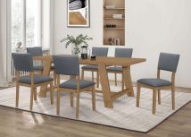 Coaster Fine Furniture 104171-S7 Sharon - 7 Piece Rectangular Dining Table Set - Brown