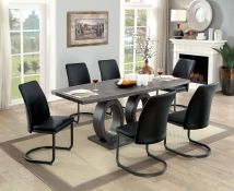 Furniture of America CM3918T-TABLE Saskia - Dining Table - Gray
