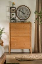 Furniture of America FOA7602C-5D Willamette - 5 Drawer Chest - Light Oak