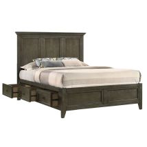Intercon SM-BR-8865QS-GRY-C San Mateo - Queen Storage Bed - Gray