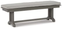Ashley Furniture P802-600 Visola - Bench with Cushion - Gray