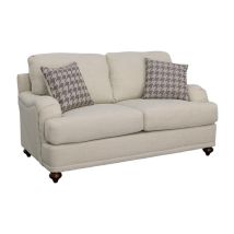 CoasterElevations 511095 Glenn - Upholstered English Arm Loveseat - Light Gray