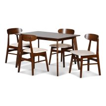 New Classic 40-331N-D4C Morocco - 5 Piece Dining Room Set (Rectangle Dining Table & 4 Chairs) - Natural
