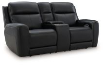 Ashley Furniture PCU1090218 Ashley Furniture PCU1090218 5Z-Comfort - Power Reclining Loveseat / Console / Adjustable Headrest - Onyx