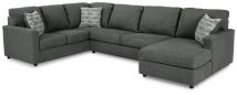 Ashley Furniture 29003S2 Ashley Furniture 29003S2 Edenfield - Right Arm Facing Corner Chaise 3 Pc Sectional - Charcoal