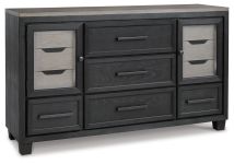 Signature Design by Ashley® B989-31 Foyland - Black / Brown - Dresser