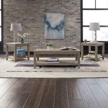 Liberty Furniture 439-OT3000 Sun Valley - 3 Piece Table Set - Light Brown