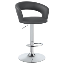 CoasterEveryday 120397 Barraza - Adjustable Height Bar Stool - Gray And Chrome