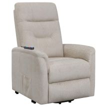 CoasterEveryday 609405P Henrietta - Upholstered Power Lift Massage Chair - Beige