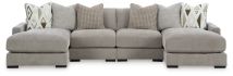 Benchcraft® 20305S5 Benchcraft® 20305S5 Aslan Court - 4-Piece Sofa Pit Sectional - Pebble