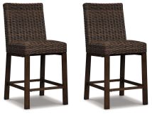 Ashley Furniture P750-130 Paradise Trail - Barstool (Set of 2) - Medium Brown