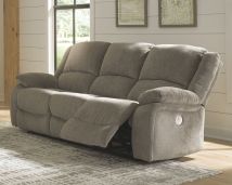 Ashley Furniture 7650587 Draycoll - Pewter - Reclining Power Sofa
