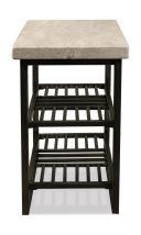 Riverside Furniture 77712 Riverside Furniture 77712 Capri - Chairside Table - Alabaster Travertine