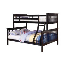 CoasterEveryday 460259 Chapman - Wood Twin Over Full Bunk Bed - Black