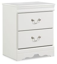 Ashley Furniture B129-92 Anarasia - Two Drawer Night Stand - White